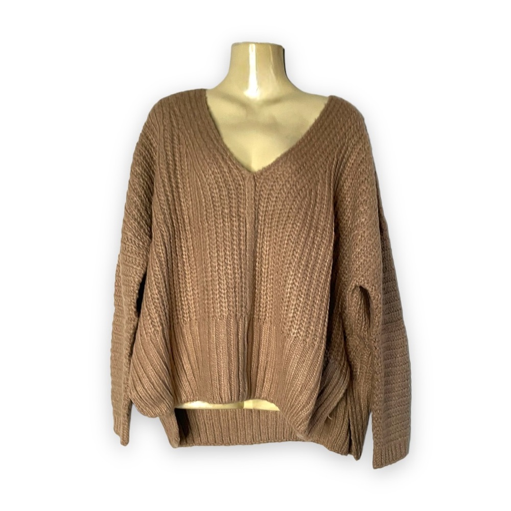 Listicle Chunky Oversized Sweater Boxy Knit Cardigan Small